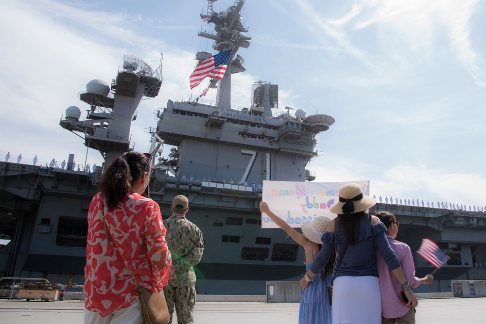 Theodore Roosevelt (CVN 71) Returns