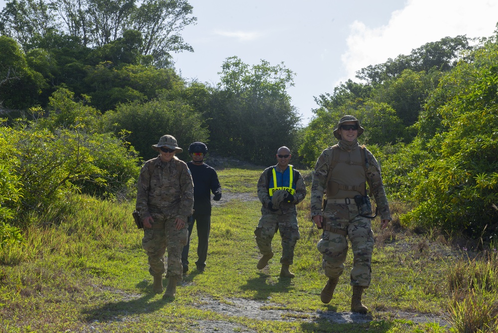 First ever joint 36th security forces squadron and U.S. coast guard patrol operation