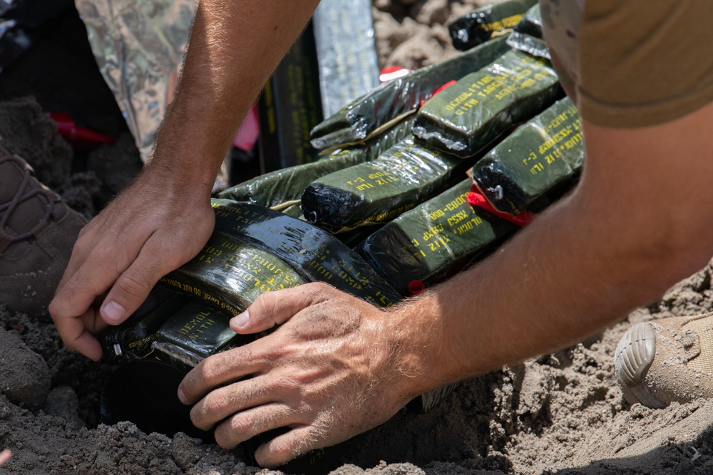 45th CES EOD Team Conducts Live Explosive Ordnance Disposal