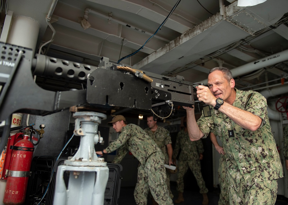Rear Adm. Jeff Jablon visit USS Frank Cable