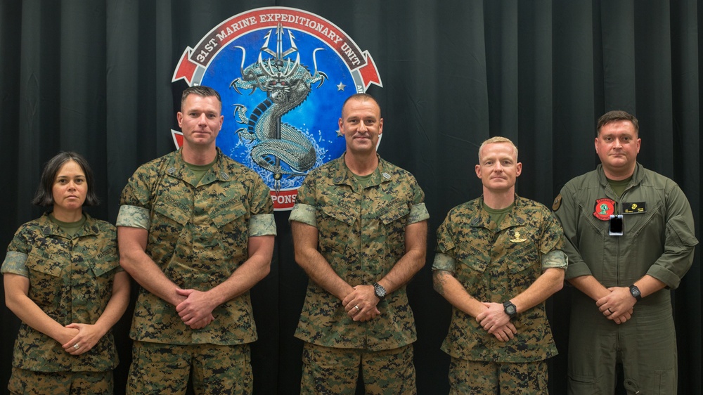 Sgt Maj. Woods visits the Sgts Maj. of the 31st MEU