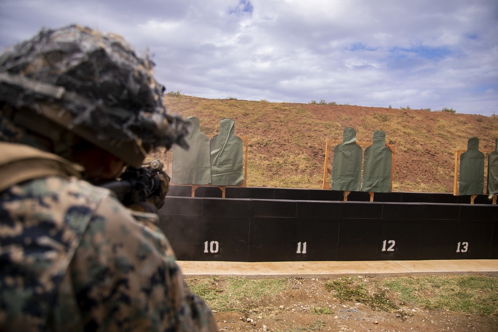 Detachment Hawaii Enhanced Squad Leader Course: Live Fire Range, MCBH