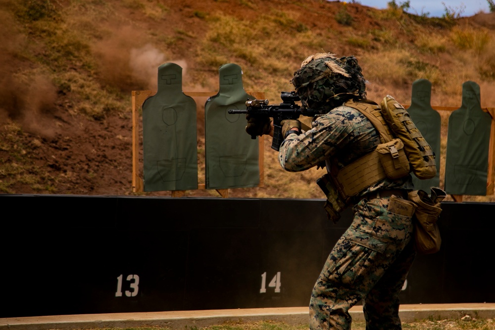 Detachment Hawaii Enhanced Squad Leader Course: Live Fire Range, MCBH