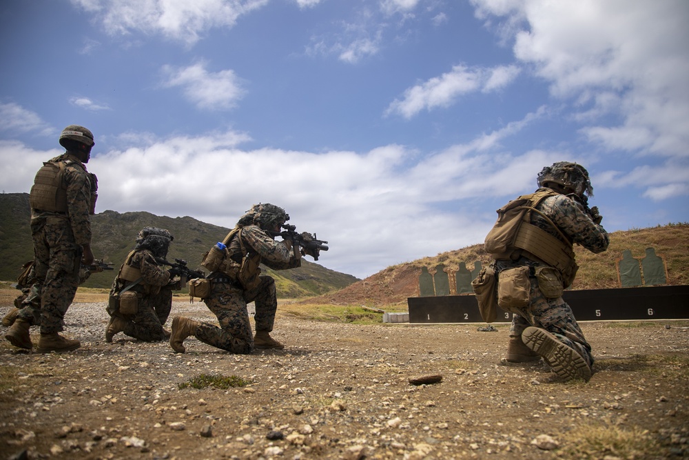 Detachment Hawaii Enhanced Squad Leader Course: Live Fire Range, MCBH