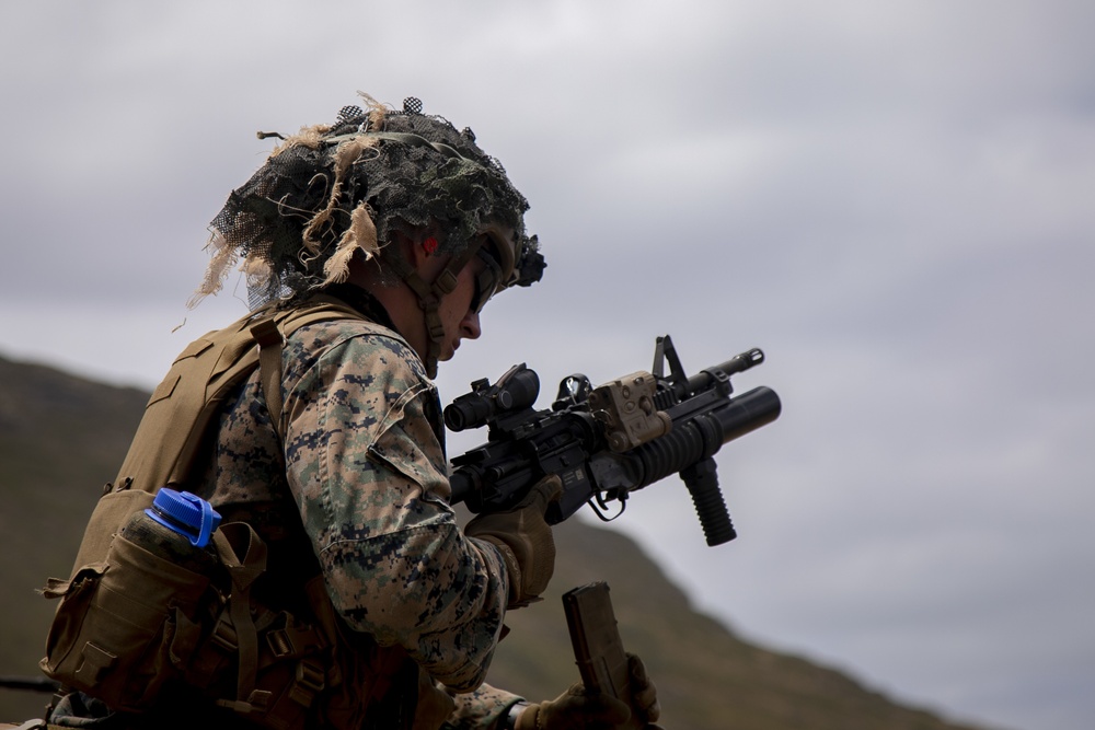 Detachment Hawaii Enhanced Squad Leader Course: Live Fire Range, MCBH