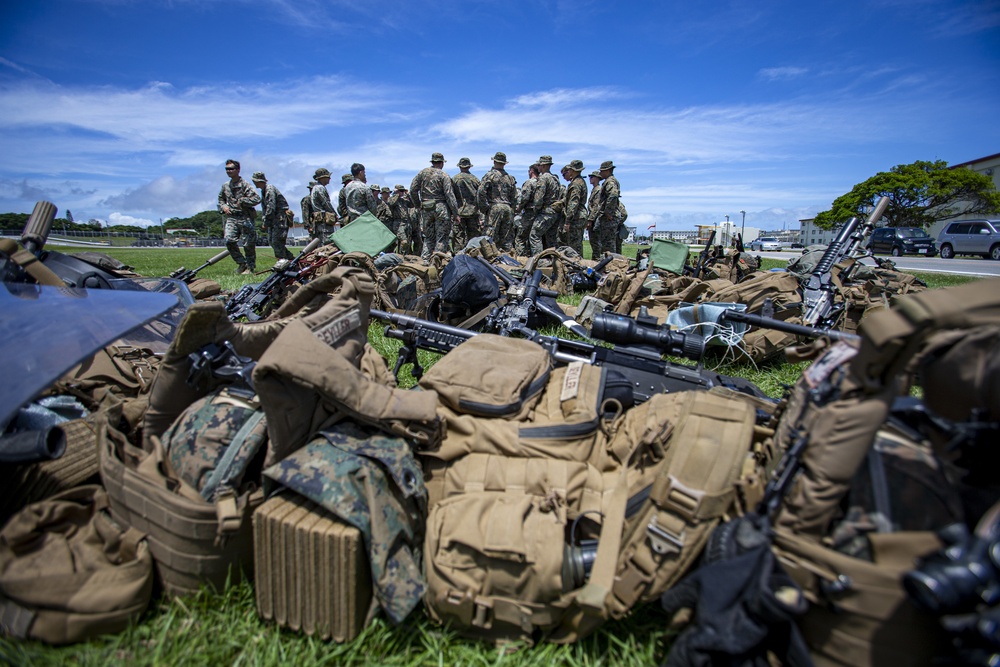 US Marines conduct an embassy reinforcement exercise