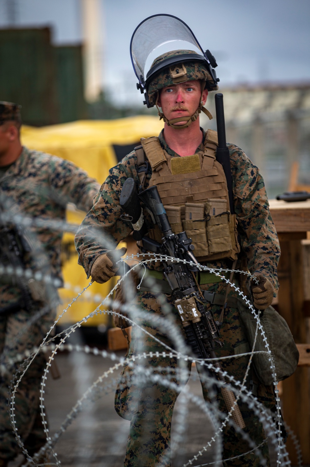 US Marines conduct an embassy reinforcement exercise