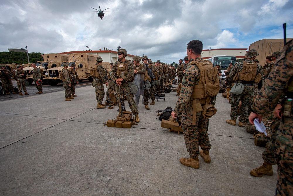 US Marines conduct an embassy reinforcement exercise