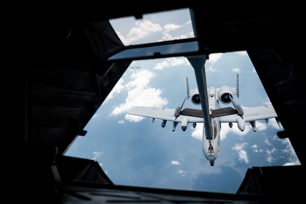 KC-10 Keeps F-16s and A-10s Fueled during Exercise Mobility Guardian 21