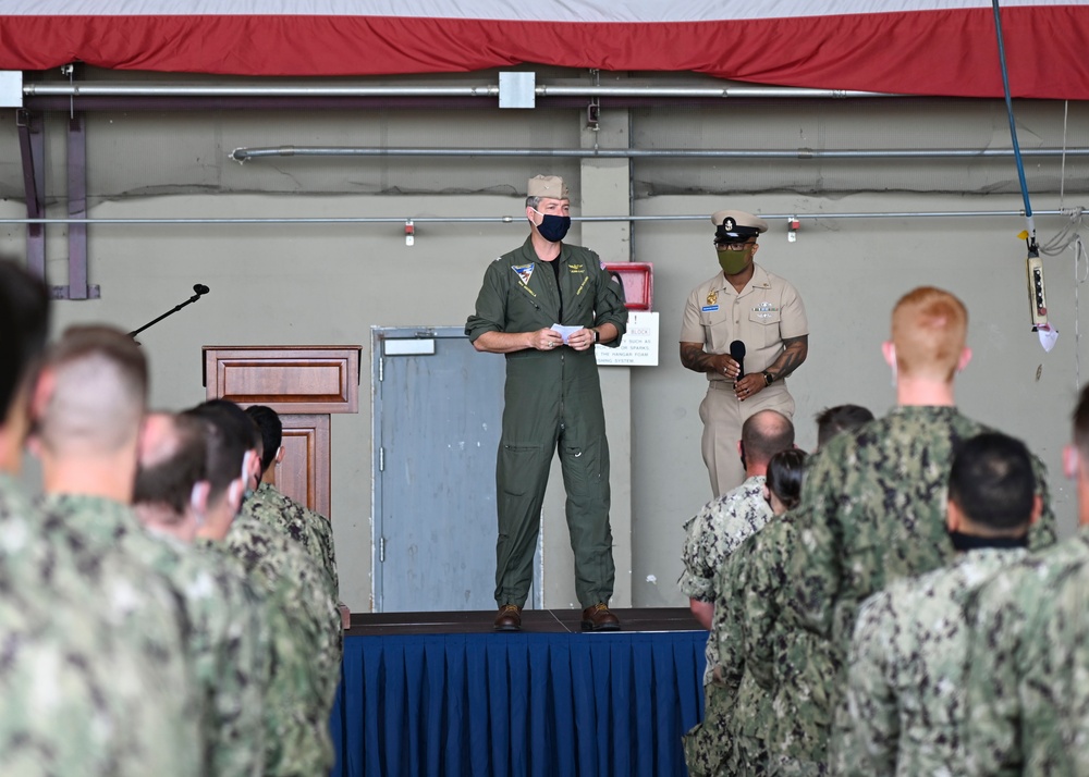 Naval Air Station Sigonella Holds an All Hands Call On Base