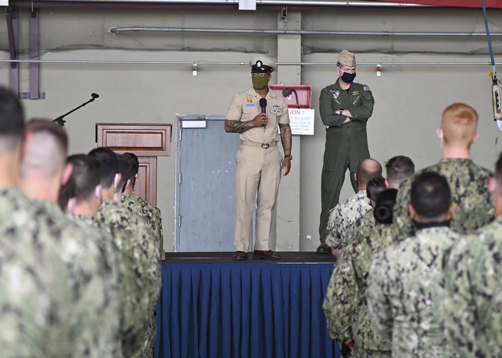 Naval Air Station Sigonella Holds an All Hands Call On Base