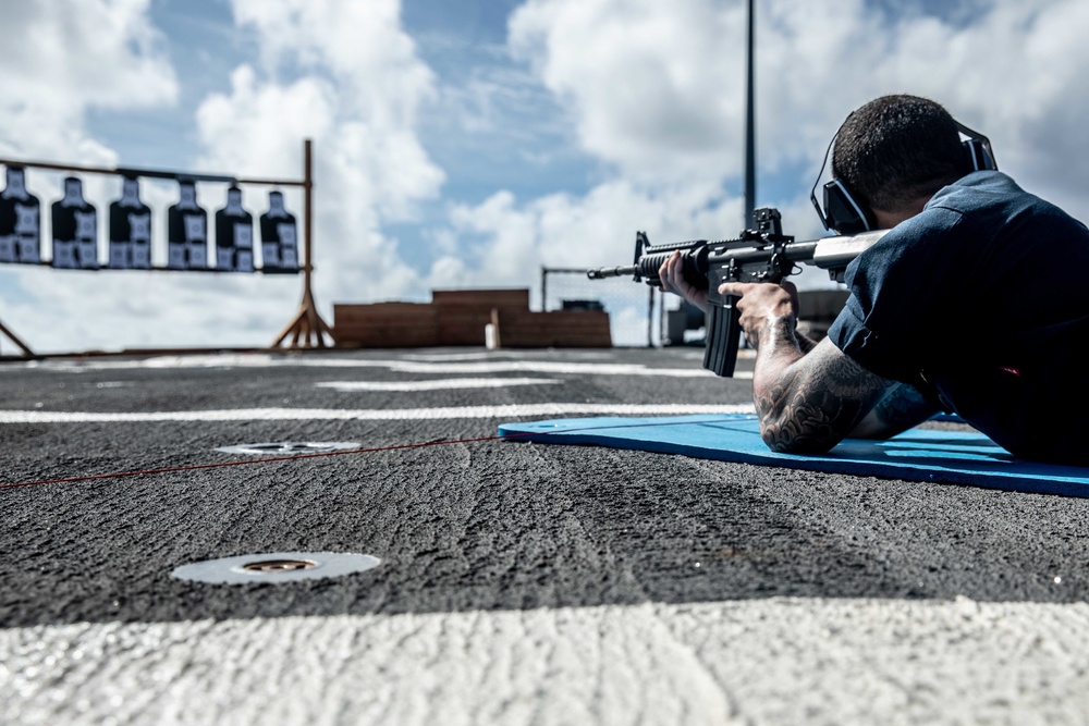 Live-Fire Exercise aboard USS Curtis Wilbur