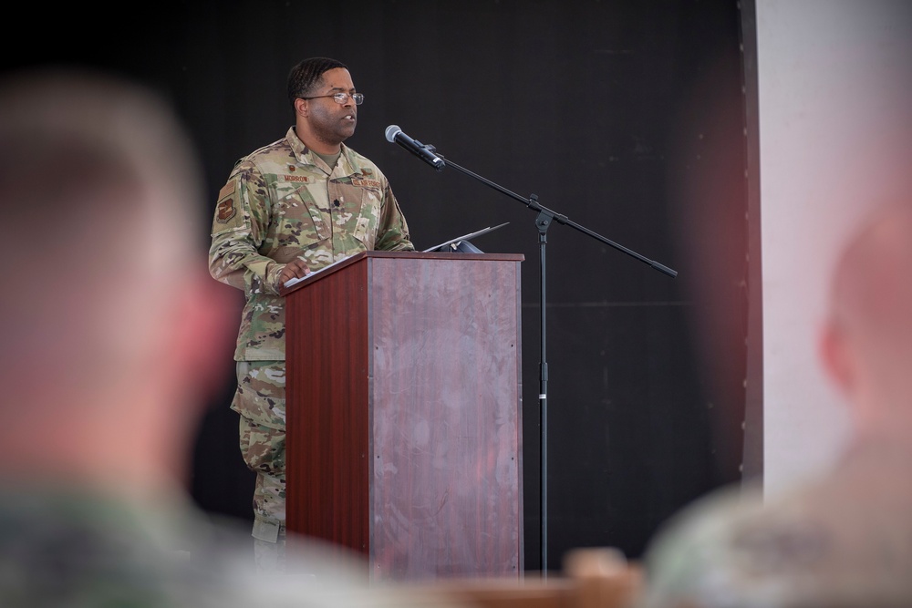 380th Expeditionary Force Support Squadron Change of Command Ceremony