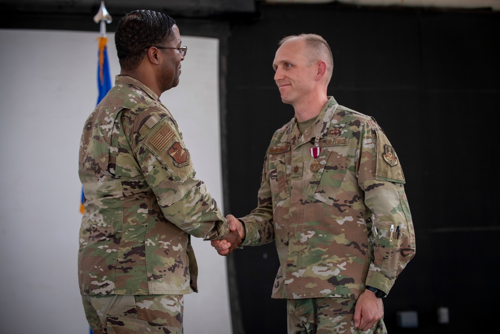 380th Expeditionary Force Support Squadron Change of Command Ceremony