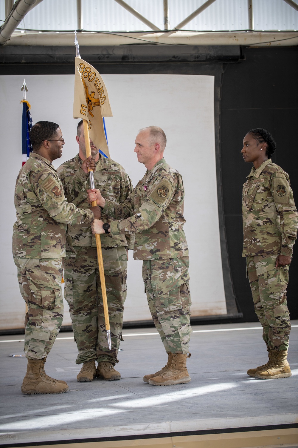 380th Expeditionary Force Support Squadron Change of Command Ceremony