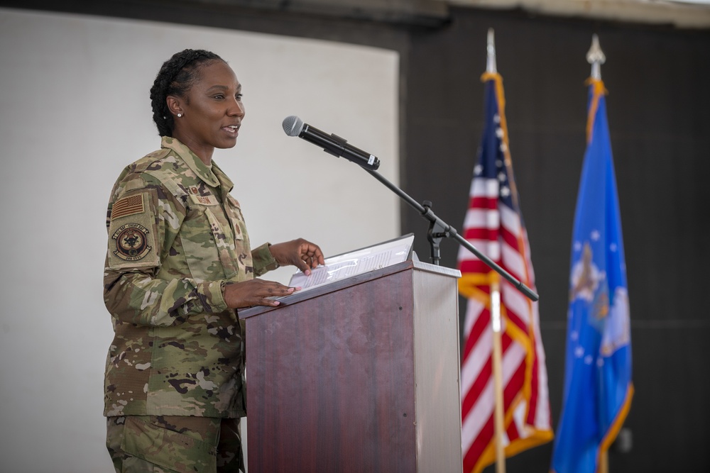 380th Expeditionary Force Support Squadron Change of Command Ceremony