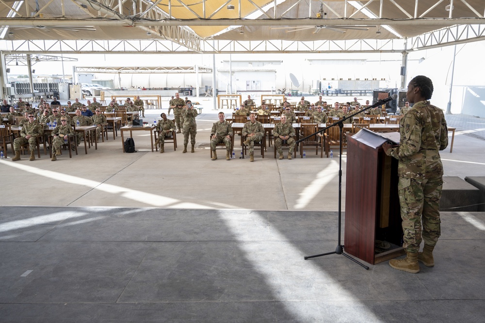 380th Expeditionary Force Support Squadron Change of Command Ceremony