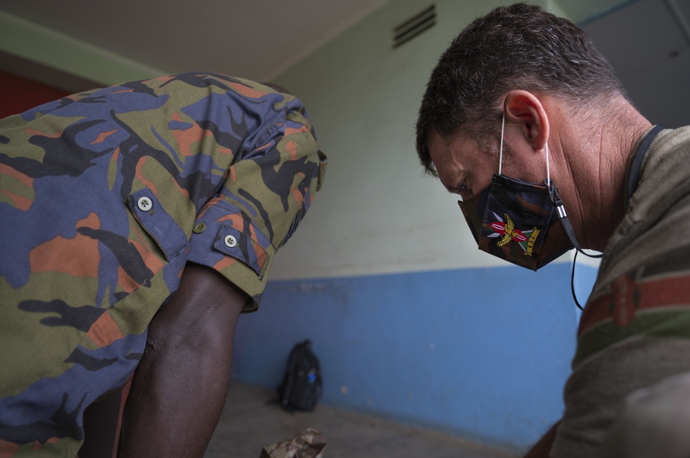 USAF Combat Aviation Advisors conduct parachute rigging training for Kenyan Air Force personnel