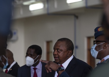 USAF Combat Aviation Advisors showcase C-145 to President Kenyatta