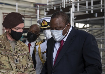 USAF Combat Aviation Advisors showcase C-145 to President Kenyatta