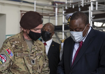 USAF Combat Aviation Advisors showcase C-145 to President Kenyatta