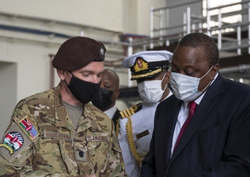 USAF Combat Aviation Advisors showcase C-145 to President Kenyatta