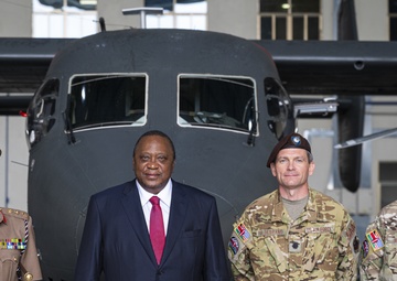 USAF Combat Aviation Advisors showcase C-145 to President Kenyatta