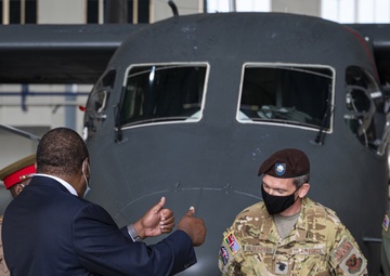 USAF Combat Aviation Advisors showcase C-145 to President Kenyatta