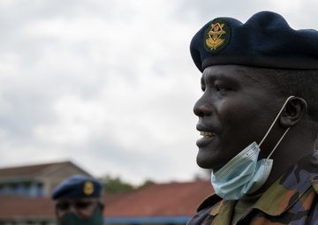 USAF Combat Aviation Advisors present school supplies to Moi Air Base students