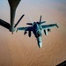 KC-135 Stratotanker Refuels F/A-18 Hornets