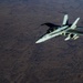 KC-135 Stratotanker Refuels F/A-18 Hornets