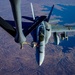 KC-135 Stratotanker Refuels F/A-18 Hornets