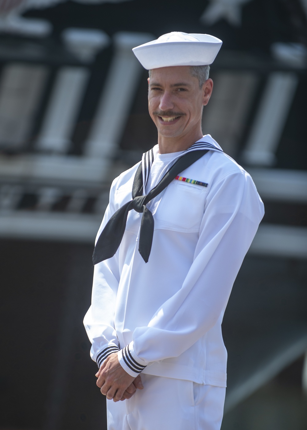 Damian Pearsall Checks Aboard USS Constitution