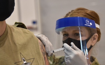 184th Med Group administers COVID vaccinations for 184th Wing