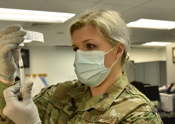 184th Med Group vaccinates Army National Guard Soldiers