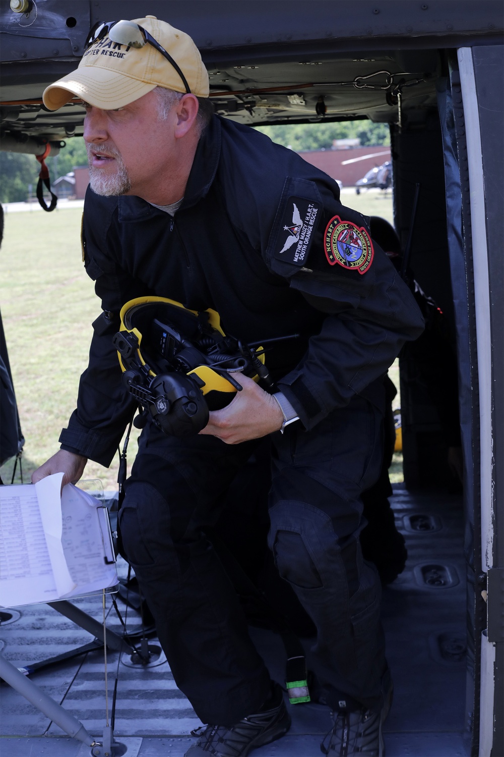 NC Guard and First Responders Helicopter Aquatic Rescue Team Training in Weldon North Carolina