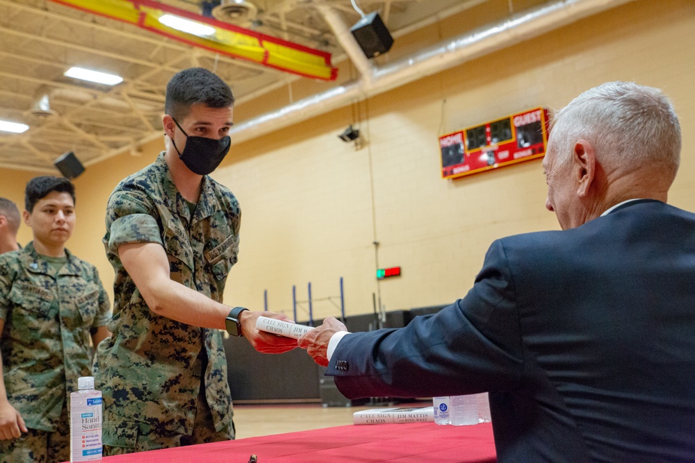 Retired General and former Secretary of Defense, James Mattis, visits Headquarters and Service Battalion, Fleet Mrine Force Atlantic, U.S. Marine Corps Forces Command