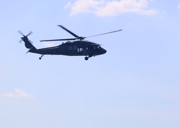 NC Guard and First Responders Helicopter Aquatic Rescue Team Training in Weldon North Carolina
