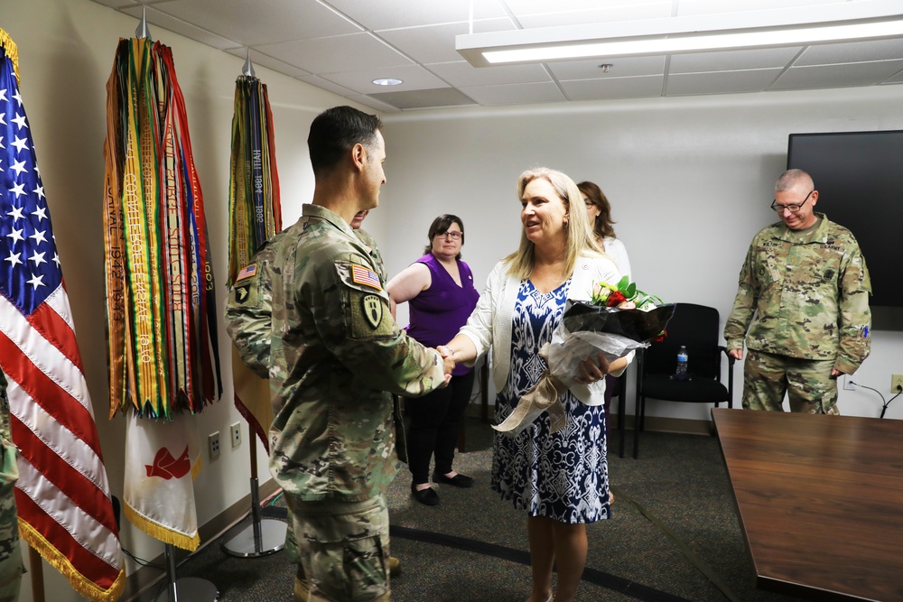 Mrs. Kristen Small wins ARCENT Volunteer of the Year