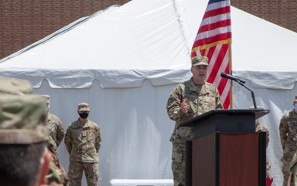 U.S. Air Force conducts end of mission ceremony at Indiana community vaccination center