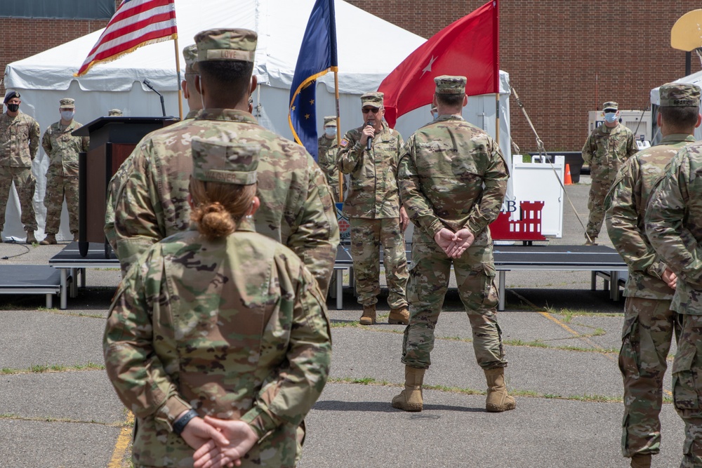 U.S. Air Force conducts end of mission ceremony at Indiana community vaccination center