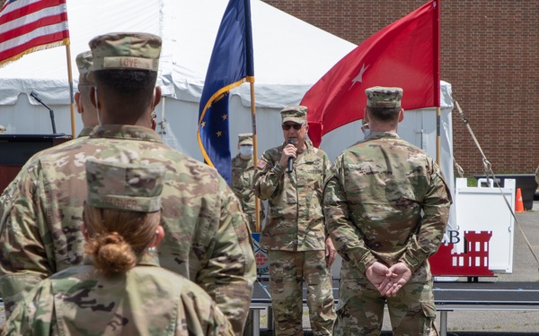 U.S. Air Force conducts end of mission ceremony at Indiana community vaccination center