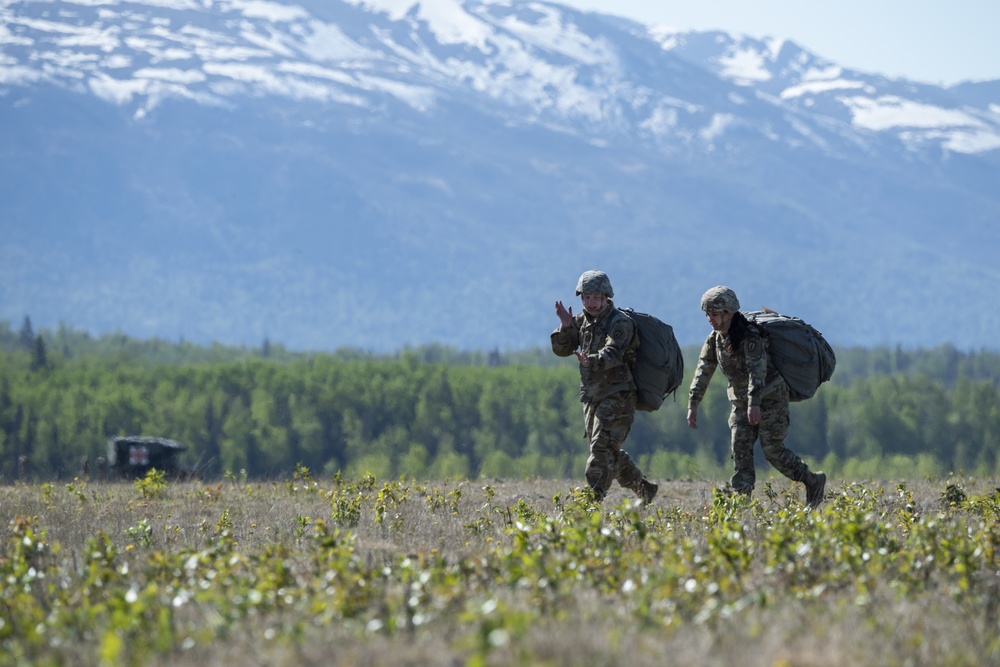 Airmen, Marines, Soldiers conduct joint airborne training at JBER