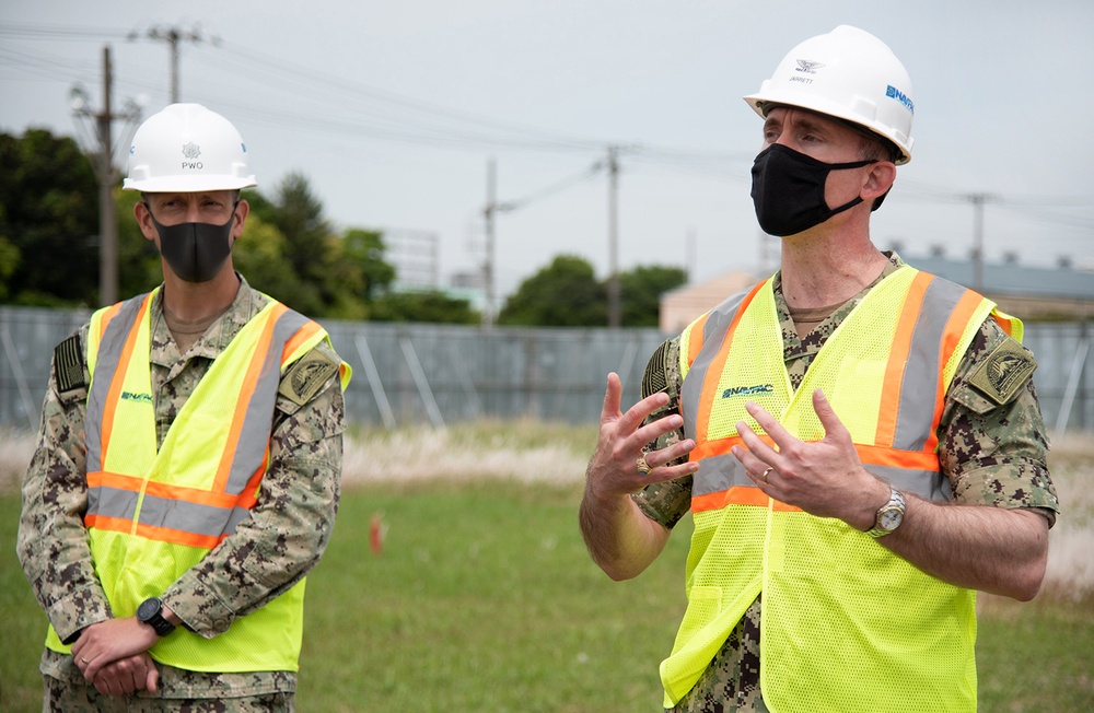 Ground-breaking ceremony held for New Fire Department at U.S. Navy Tsurumi POL depot