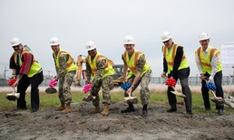 Ground-breaking ceremony held for New Fire Department at U.S. Navy Tsurumi POL depot