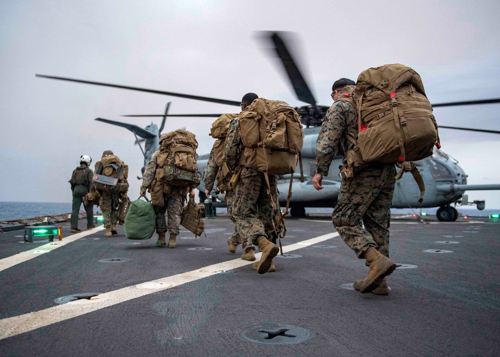 Carter Hall Conducts Flight Operations