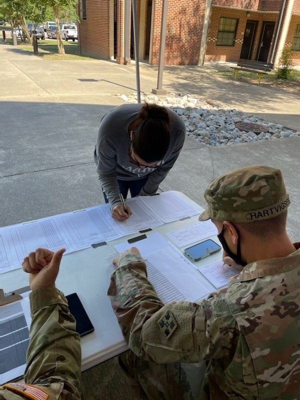 U.S. Army Soldiers Arrive for in-processing for the Advanced Leaders Course