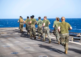 Carter Hall Operates in the Mediterranean Sea