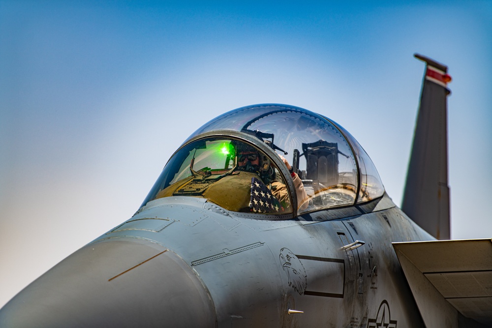 F-15E Strike Eagle Operators Chalk, Fuel and Check Their Jets