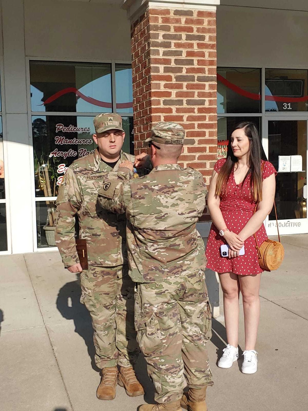 U.S. Army SGT Joshua Pastorelli recognzied for faithful service to the U.S. Army